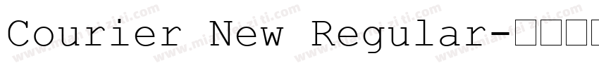 Courier New Regular字体转换